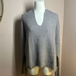 John + Jenn Charcoal V-Neck Sweater